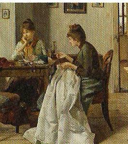 Die Näherin, 1897, Josef Gisela